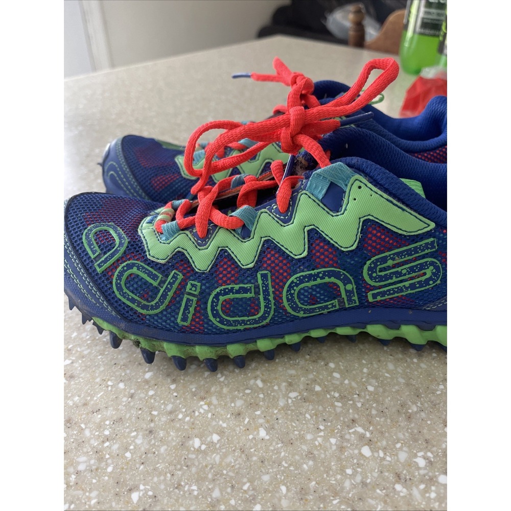 EUC Y2K Adidas Vigor TR Blue Green Orange Sneakers Outdoor Trail Runners Size 6 - Picture 3 of 13